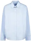 Alexander Wang Relaxed Oversized Button-down Shirt In Blue