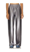 Alexander Wang Relaxed Trackpant In Metallic