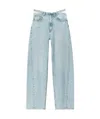 Alexander Wang Removable Waistband Harlan Jeans In Blue