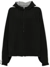 Alexander Wang Wendbare Raglan Kapuzenjacke In Schwarz