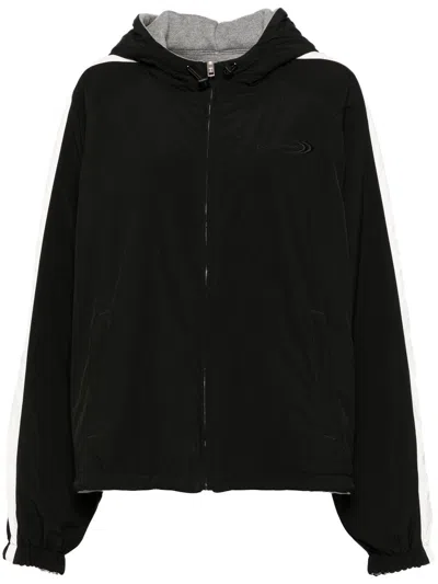 Alexander Wang Wendbare Raglan Kapuzenjacke In Schwarz