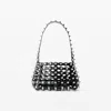 Alexander Wang Omens Rex Medium Studded Leather Shoulder Bag Black In Black