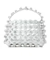 Alexander Wang Rex Small Studded Wavy Leather Top-handle Bag In White