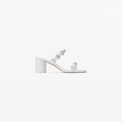 Alexander Wang Rexa 65mm Sandal In Leather In Optic White