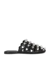 Alexander Wang Black Leather Sandals In Black