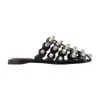 Alexander Wang Black Leather Sandals In Black