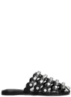 Alexander Wang Black Leather Sandals In Black