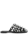 Alexander Wang Black Leather Sandals