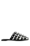 Alexander Wang Rexa Leather Slippers In Black