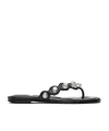 Alexander Wang Rexa Thong Flat Sandals In Black