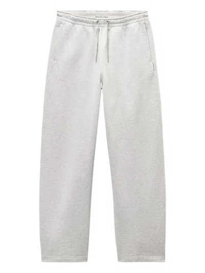 Alexander Wang Rhinestone-drawcord Track Pants In White