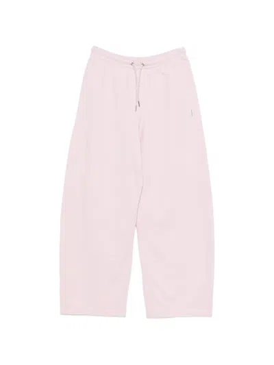 Alexander Wang Rhinestone-drawstring Track Pants In Pink