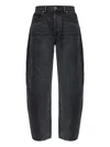 Alexander Wang Rhinestone-embellished Cotton Jeans In Black
