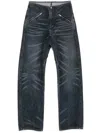 Alexander Wang Rhinestone-embellished Jeans In Blau