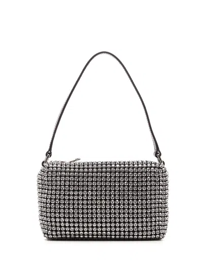 Alexander Wang Rhinestone Heiress Medium Pouch In White