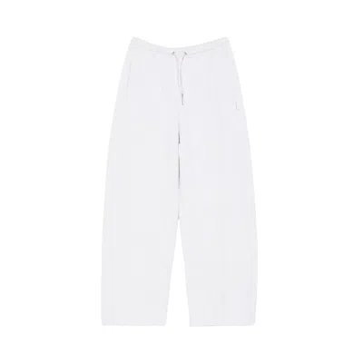 Pre-owned Alexander Wang Rhinestone-drawstring Track Pants 'light Heather Grey' | Women's Size Xs In Gray