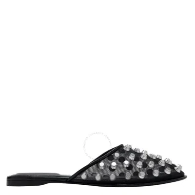 ALEXANDER WANG ALEXANDER WANG RHODES EMBELLISHED FLAT SLIPPERS