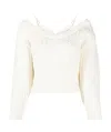 Alexander Wang Rib Sweater In White