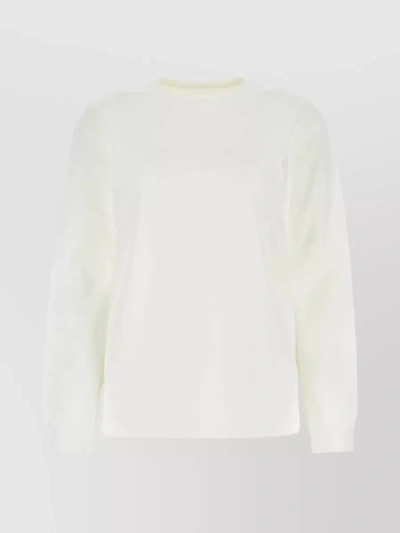 Alexander Wang Ribbed Cotton Crew-neck Top In White