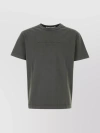 ALEXANDER WANG RIBBED CREW-NECK COTTON T-SHIRT WITH SHORT SLEEVES