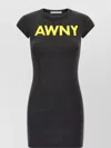 Alexander Wang Graphic-logo Mini Dress