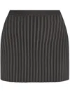 Alexander Wang Ribbed-knit Mini-skirt In Black