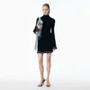 Alexander Wang Ribbed Miniskirt With Logo In Black
