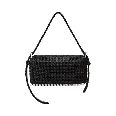 Pre-owned Alexander Wang Ricco Cozy Slim Flap Bag 'black' | Women's Size Onesize