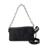 Alexander Wang Ricco Crushed Slim Shoulder Bag In Black