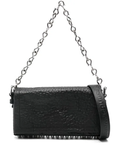 Alexander Wang Ricco Leather Shoulder Bag In Black