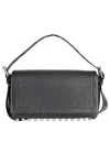 Alexander Wang Ricco Slim Leather Shoulder Bag In Black
