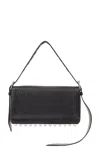 Alexander Wang Ricco Slim Leather Shoulder Bag In Black