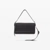 Alexander Wang Ricco Slim Leather Shoulder Bag In Black