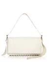 Alexander Wang Medium Ricco Bubble Grain Canvas Shoulder Bag In Off White