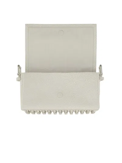 Alexander Wang Ricco Medium Flap Bag In White