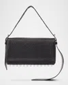 Alexander Wang Ricco Slim Leather Shoulder Bag In Black