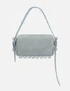 Alexander Wang Ricco Mini Studded Leather Crossbody Bag In Blue