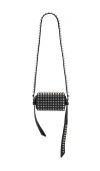 Alexander Wang Studded Rectangular Shoulder Bag With Adaptable Strap In Black