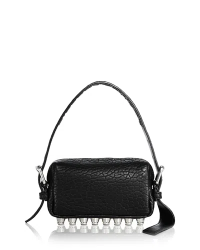 Alexander Wang Ricco Mini Leather Crossbody Bag In 001 Black