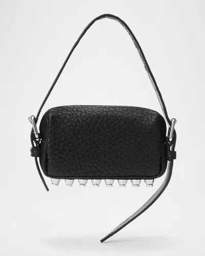Alexander Wang Ricco Mini Studded Leather Shoulder Bag In Black