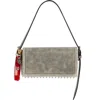 Alexander Wang Ricco Relic Distressed Leather Shoulder Bag In Gray
