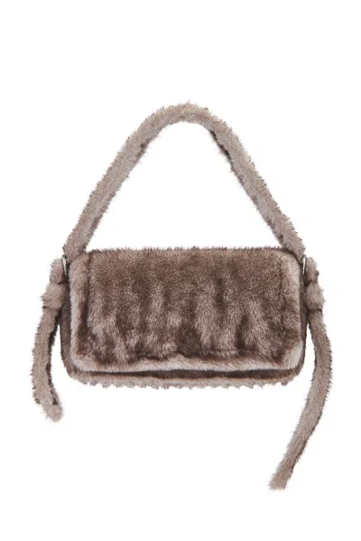 Alexander Wang Ricco Slim Flap Bag In Grey