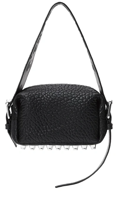 Alexander Wang Black Leather Small Ricco Shoulder Bag