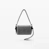 Alexander Wang Small Ricco Studded Leather Shoulder Bag In Black