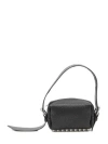 Alexander Wang Black Leather Small Ricco Shoulder Bag In Black