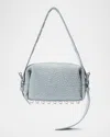 Alexander Wang Ricco Small Studded Leather Shoulder Bag In Blue
