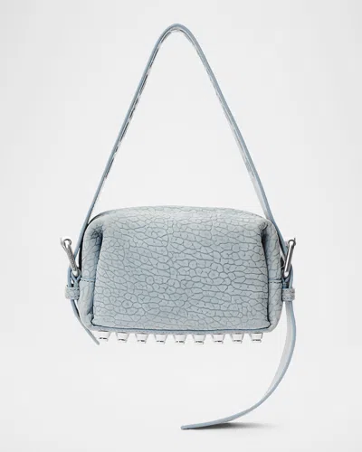 Alexander Wang Ricco Small Studded Leather Shoulder Bag In Azul