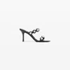 Alexander Wang Riot 85mm Lambskin Leather Sandal In Black