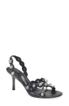 Alexander Wang Riot Rocco Stud Slingback Sandal In Black