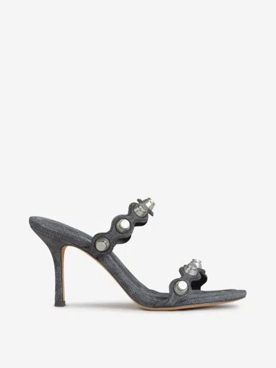Alexander Wang Open-toed High-heeled Sandals In Grey